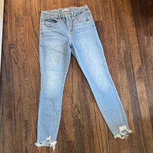 Good American Light Blue Distressed Women Jeans